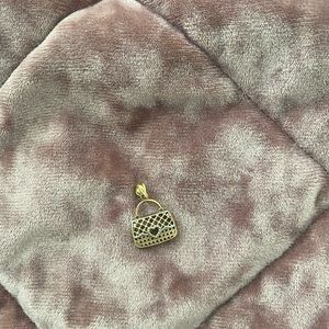 Reversible 10k yellow gold necklace pendant